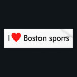 Liebe I Boston-Sport Autoaufkleber<br><div class="desc">Liebe I Boston-Sport</div>