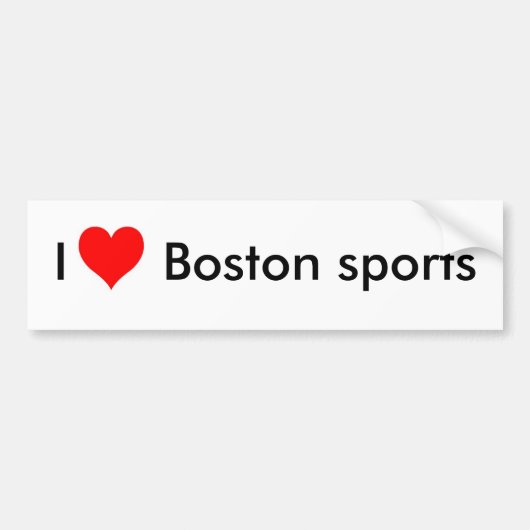 Liebe I Boston-Sport Autoaufkleber (Vorne)
