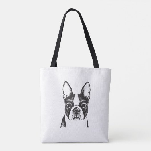 Liebe I Boston-Terrier Tasche (Rückseite)