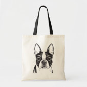 Liebe I Boston-Terrier Tragetasche (Vorne)