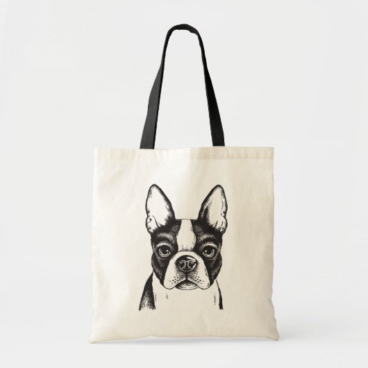 Liebe I Boston-Terrier Tragetasche (Vorne)