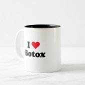 Liebe I botox Zweifarbige Tasse (Vorderseite Links)