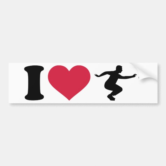 Liebe I Boule Boccia Spieler Autoaufkleber (Vorne)