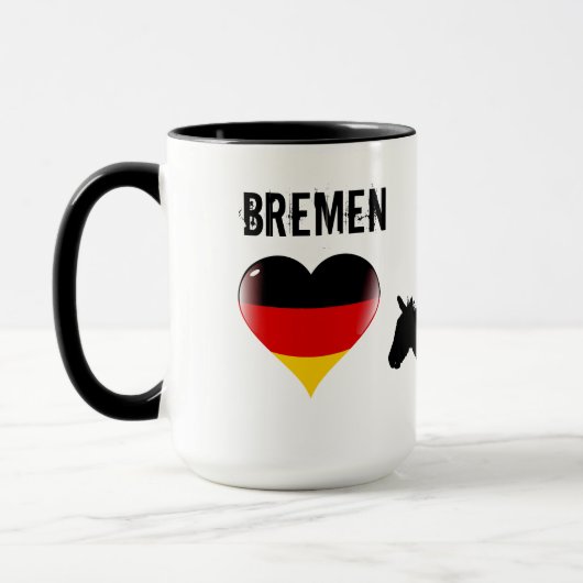 Liebe I Bremen-Tasse mit den vier Musikern Tasse (Links)