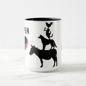 Liebe I Bremen-Tasse mit den vier Musikern Tasse (Zentrum)