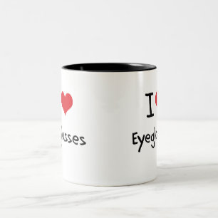Liebe I Brillen Zweifarbige Tasse