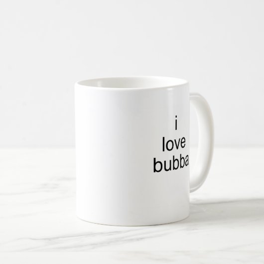 Liebe I bubba Kaffeetasse (VorderseiteRechts)
