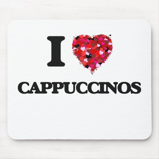 Liebe I Cappuccinos Mousepad (Vorne)