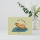 Liebe I Capybaras Postkarte (Stehend Vorderseite)