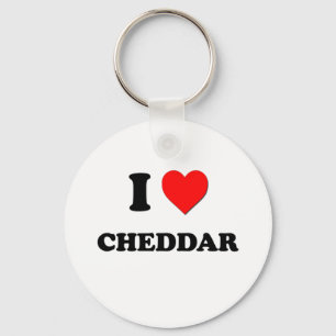 Liebe I Cheddarkäse Schlüsselanhänger