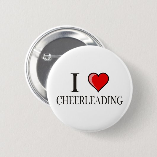Liebe I cheerleading Button (Vorne & Hinten)
