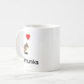 Liebe I Chipmunks Tasse (Vorderseite Links)