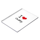 Liebe I Chubby Notizblock (Linke Seite)