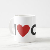 Liebe I CO2 Kaffeetasse (Vorderseite Links)