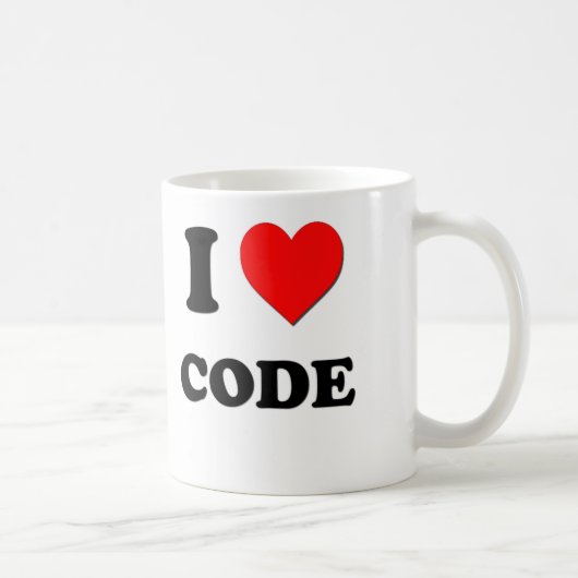 Liebe I Code Kaffeetasse (Rechts)