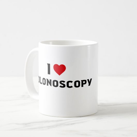 Liebe I Colonoscopy Kaffeetasse (Vorderseite Links)