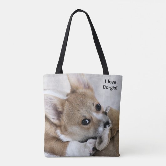 Liebe I Corgis-Taschen-Tasche Tasche (Rückseite)