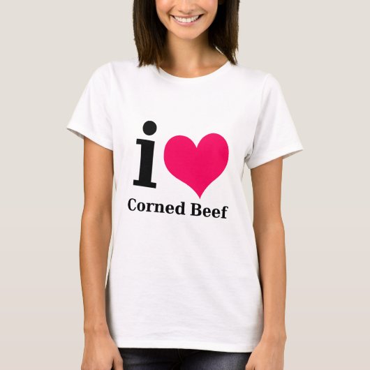 Liebe I Corned-Beef T-Shirt (Vorderseite)