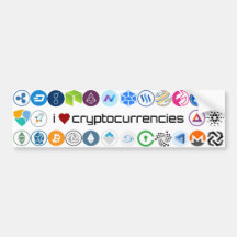 Liebe I cryptocurrencies Aufkleber