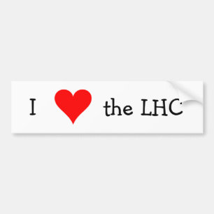 Liebe I das LHC Autoaufkleber