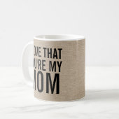 Liebe I, dass Sie mein rustikaler Kaffeetasse (Vorderseite Links)