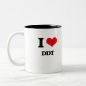 Liebe I DDT Zweifarbige Tasse (Links)
