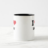 Liebe I DDT Zweifarbige Tasse (Mittel)