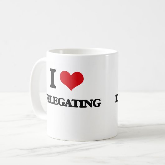 Liebe I Delegierung Kaffeetasse (Vorderseite Links)