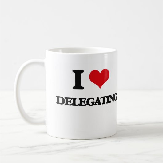 Liebe I Delegierung Kaffeetasse (Links)