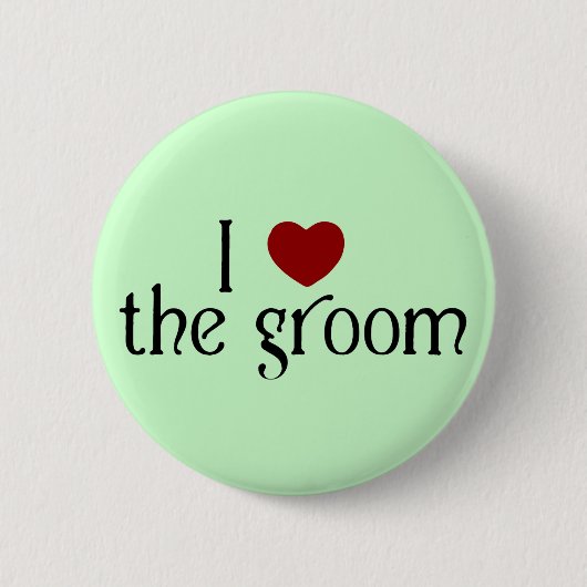 Liebe I der Bräutigam Button (Vorderseite)