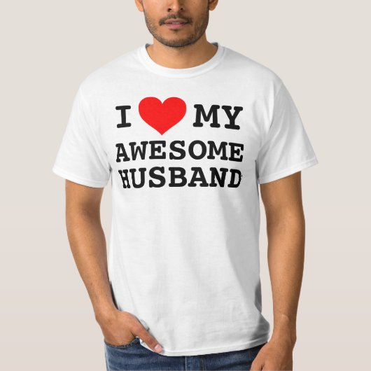 Liebe I der Frauen mein fantastischer Ehemann T-Shirt (Vorderseite)