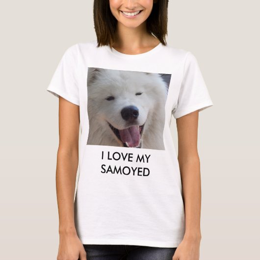 Liebe I der Frauen mein Samoyed T - Shirt (Vorderseite)