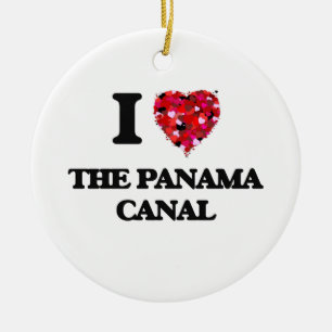 Liebe I der Panamakanal Keramikornament