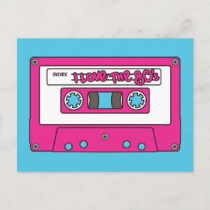 Liebe I die Achtzigerjahre Postkarte