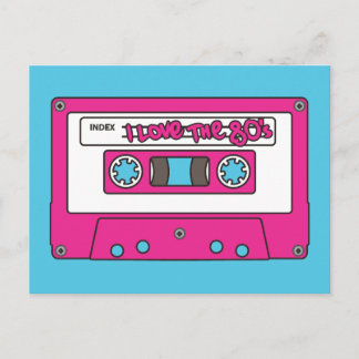 Liebe I die Achtzigerjahre Postkarte