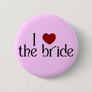 Liebe I die Braut Button