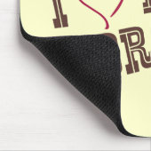 Liebe I, die Brown ist Mousepad (Ecke)