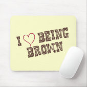 Liebe I, die Brown ist Mousepad (Mit Mouse)