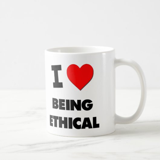 Liebe I, die ethisch ist Kaffeetasse (Rechts)