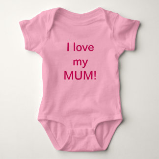 Liebe I, die mein MAMA Baby wachsen Strampler