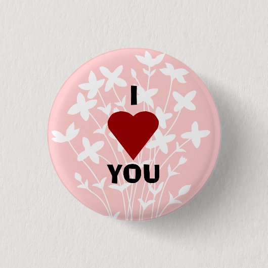 Liebe I, die Sie knöpfen Button (Vorderseite)