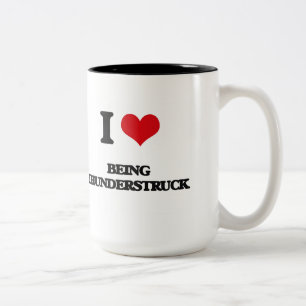 Liebe I, die Thunderstruck ist Zweifarbige Tasse