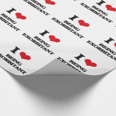 Liebe I, die übertrieben ist Geschenkpapier (Ecke)