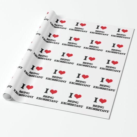 Liebe I, die übertrieben ist Geschenkpapier (Ungerollt)