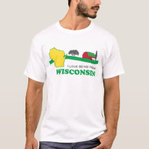 Liebe I, die von Wisconsin-T - Shirt ist