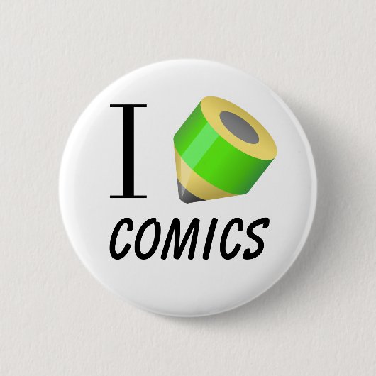 Liebe I, die zeichnet "Comicen" Button (Vorderseite)