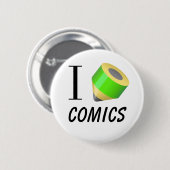 Liebe I, die zeichnet "Comicen" Button (Vorne & Hinten)