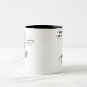 Liebe I diese HundeTasse Zweifarbige Tasse (Mittel)