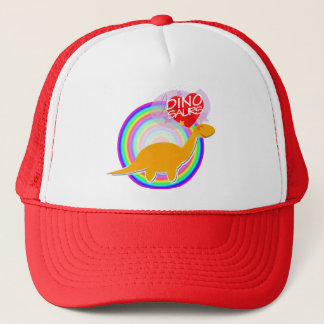 Liebe I Dinosaurier-orange Truckerkappe