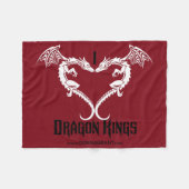 Liebe I Drache-Königdecke Fleecedecke (Vorderseite (Horizontal))